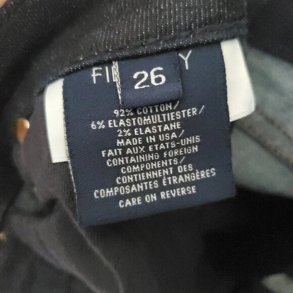 FIDELITY | Dark Indigo Blue Lily High Boot Cut Denim Jeans (26) - Picture 8 of 9